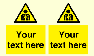 Custom Warning substance or mixture presenting a health hazard